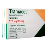 Tramacet Acetaminophen and Tramadol 37.5mg/325mg 325 mg 20 tabs
