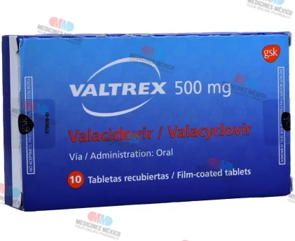 Valtrex Valacyclovir hydrochloride Generic 500 mg 30 Tabs