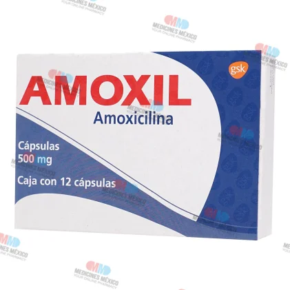 Amoxil Amoxicillin 500 mg 12 Caps
