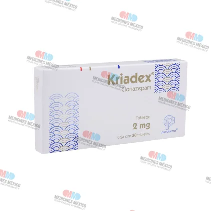 kriadex clonazepam 2 mg 30 tabs