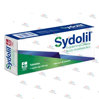 Sydolil Ergotamine Caffeine Aspirin  400/50/1 mg 36 Tabs