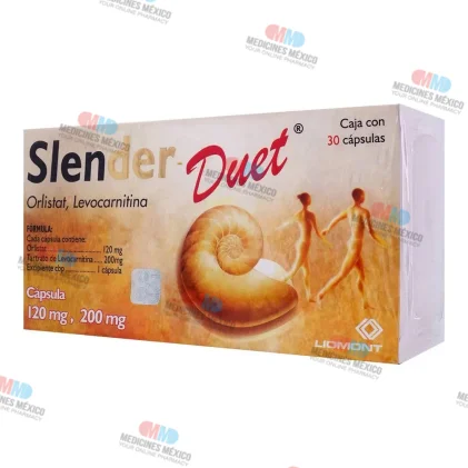 Slender Duet orlistat l- carnitine 200/ 120 mg 30 caps