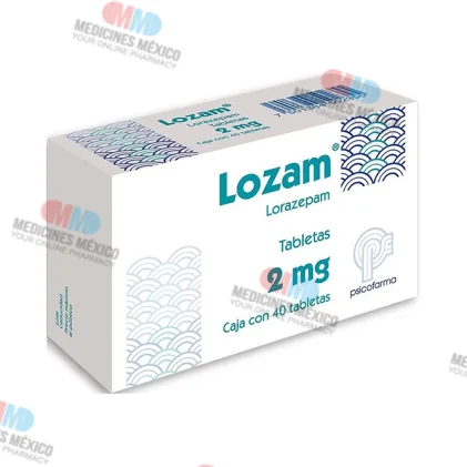 Lozam  Lorazepam  2 mg 40 tabs