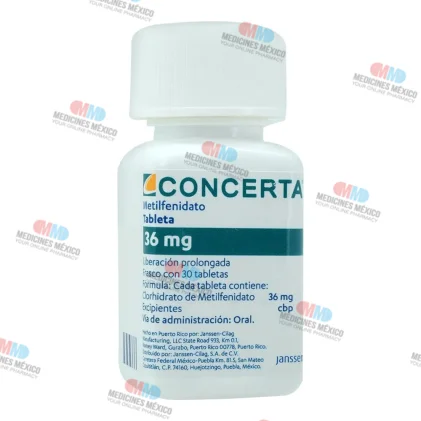 Concerta Methylphenidate 36 mg 30 tabs